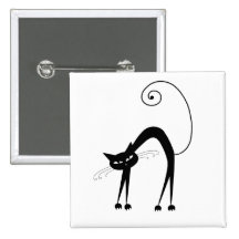 Kitty fantaisie noir 9 badge