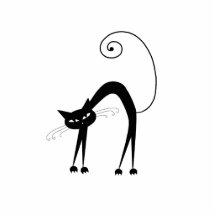 Kitty fantaisie noir 9 photo sculptures