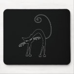 Kitty fantaisie noir 9 tapis de souris