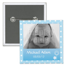 Kitty - goupille bleue pin's avec agrafe
