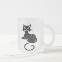 Kitty noir mignon tasse