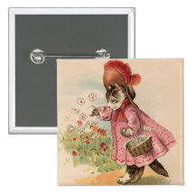Kitty vintage badge avec épingle