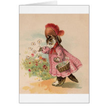 Kitty vintage cartes de vœux