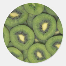 Kiwis délicieux adhésif rond