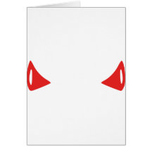 Klaxons de diable carte de vœux