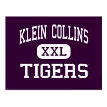 Klein Collins - tigres - haut - Houston le Texas Carte Postale