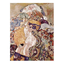 Klimt, bébé de bébé de Gustav (berceau) Espa ? ol  Carte Postale
