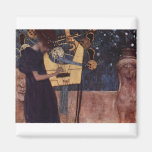 Klimt Gustav la musique Magnets Pour Réfrigérateur