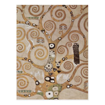 Klimt - modèles Stocletfries de plante Carte Postale