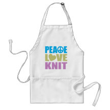Knit d'amour de paix tabliers