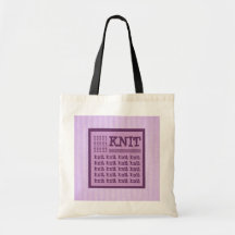 KNIT - tricot pourpre de conception des textes Sac