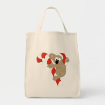 Koala de Père Noël Sacs En Toile