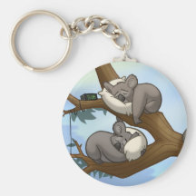 Koala Keychain de sommeil Porte-clé