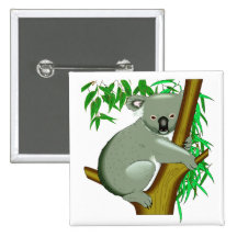 Koala - marsupial vivant d'arbre australien pin's