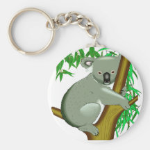 Koala - marsupial vivant d'arbre australien porte-clés