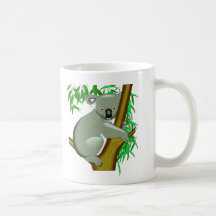 Koala - marsupial vivant d'arbre australien mugs à café