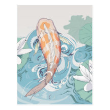 Koi passant cartes postales