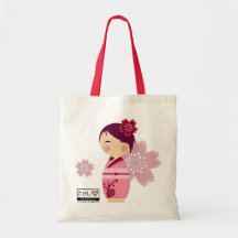 Kokeshi Sakura Fourre-tout Sac