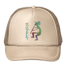 Kokopelli joue la clarinette casquette de camionneur