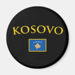 Kosovo d'or magnets pour réfrigérateur