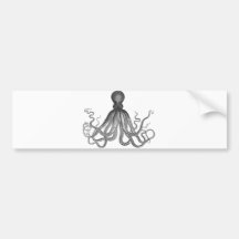 Kraken - poulpe géant noir/Cthulu Autocollant Pour Voiture