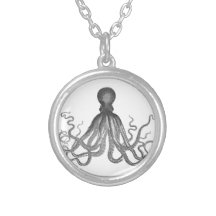 Kraken - poulpe géant noir/Cthulu Pendentif