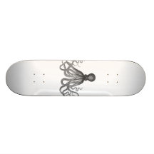 Kraken - poulpe géant noir/Cthulu Skateboard Customisable