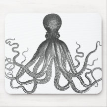 Kraken - poulpe géant noir/Cthulu Tapis De Souris
