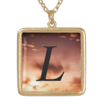 L Momogram Necklace
