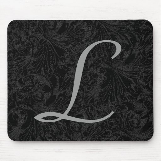 L : : Monogramme L Mousepad élégant - lettre initi Tapis De Souris
