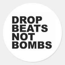 La baisse bat pas les bombes 4 autocollants