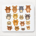 La bande dessinée mignonne soutient le mousepad tapis de souris