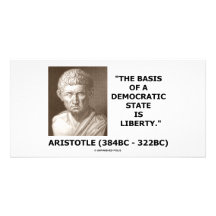 La base d'un état Democratic est citation de liber Cartes Avec Photo