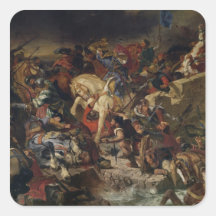 La bataille de Taillebourg, le 21 juillet 1242, 18 Stickers Carrés
