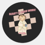 La beauté est T-shirts et cadeaux de dur labeur po Autocollant