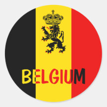 La Belgique Adhésif Rond