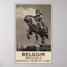La Belgique Bruxelles Poster
