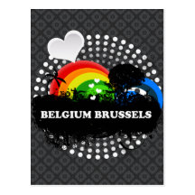 La Belgique fruitée mignonne Bruxelles Cartes Postales