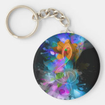 La belle éclaboussure fraîche colorée fleurit le f porte-clés