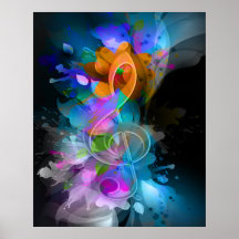 La belle éclaboussure fraîche colorée fleurit le f posters