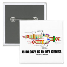 La biologie est dans mes gènes (la reproduction d' pin's avec agrafe