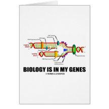 La biologie est dans mes gènes (la reproduction d' cartes de vœux