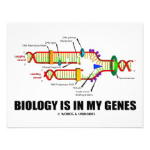 La biologie est dans mes gènes (la reproduction d' faire-part personnalisé