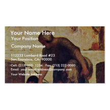 La blanchisseuse par Daumier Honoré Modèles De Cartes De Visite
