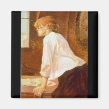 La blanchisseuse par Toulouse-Lautrec Aimants Pour Réfrigérateur