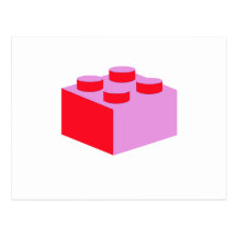 la brique 2x2 customisent par mon Minifig Carte Postale