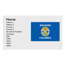 La Calabre, Italie Carte De Visite