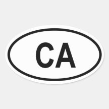 La Californie "CA " Adhésifs