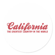 la Californie le plus grand pays au monde autocollants