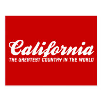la Californie le plus grand pays au monde cartes postales